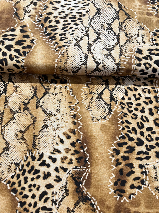 Jersey di cotone fantasia Animalier