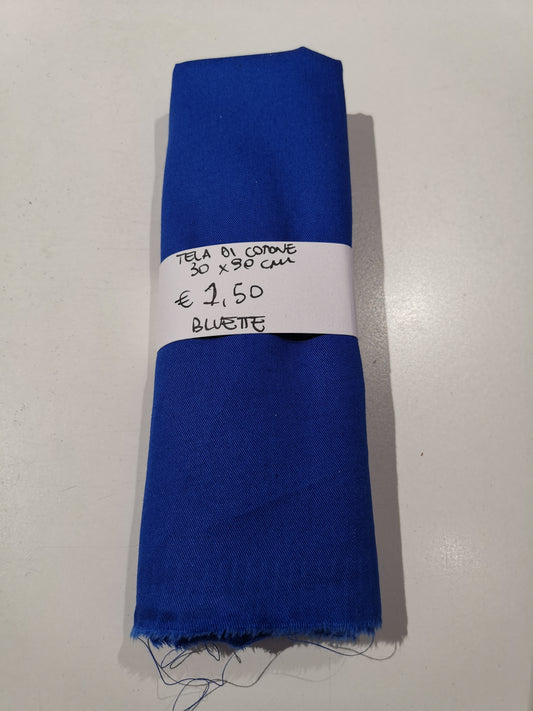 Tela di Cotone Bluette 30x90 cm