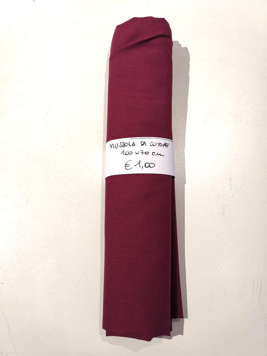 Mussola di Cotone 100x70 cm Vinaccia