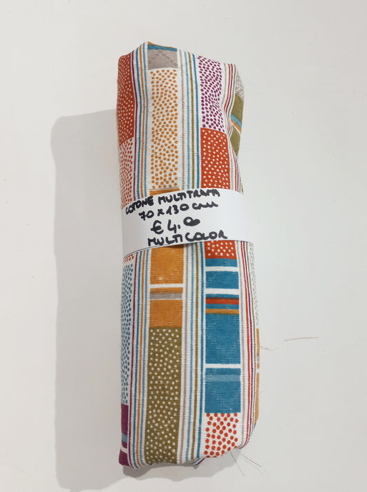 Cotone Multitrama Multicolor 70x140 cm