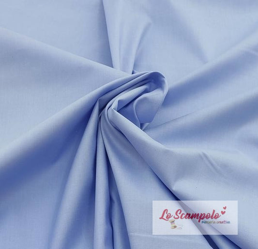 Azzurro Baby 100% Cotone Tinta Unita