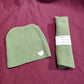 Cappellini Scampolini - 2 tagli Maglina Misto Lana Verde Salvia 15x25 cm