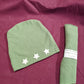 Cappellini Scampolini - 2 tagli Maglina Misto Lana Verde Salvia 25x25 cm