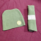 Cappellini Scampolini - 2 tagli Maglina Misto Lana Verde Salvia 15x25 cm
