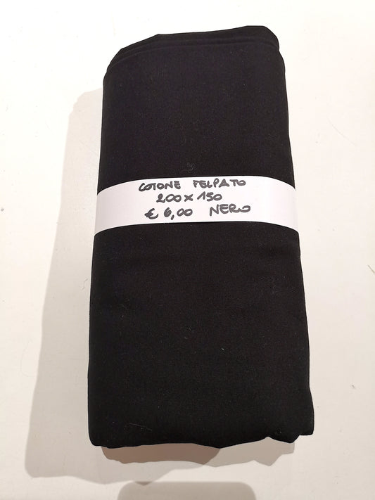 Cotone Felpato Nero 200x150 cm