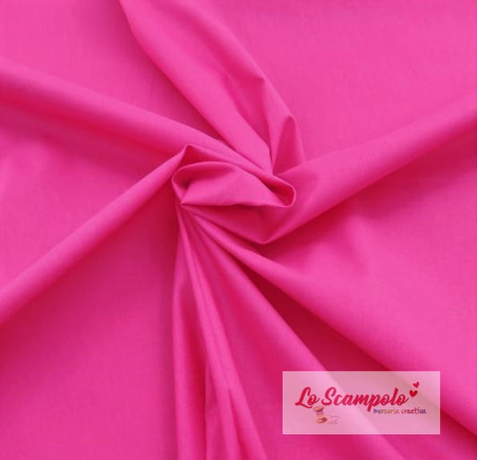 Fucsia 100% Cotone Tinta Unita