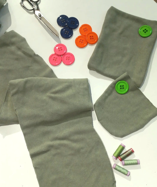 Cappellini Scampolini - Maglina Misto Lana Grigio 25x30 cm