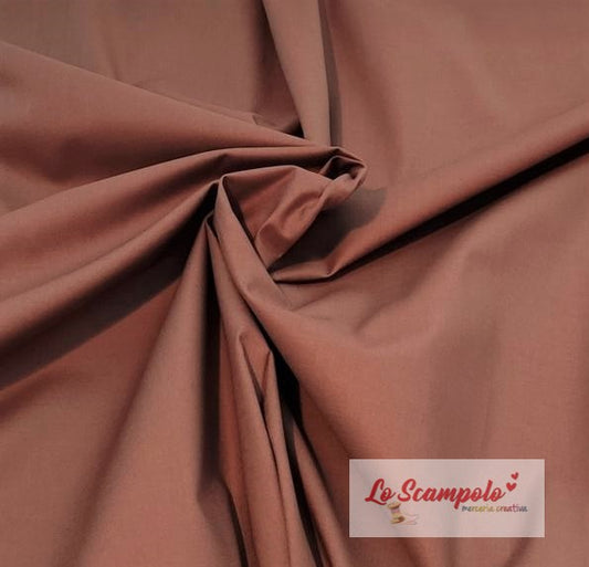 Marrone 100% Cotone Tinta Unita