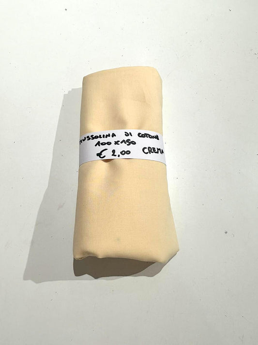 Mussola di Cotone Crema 100x150 cm