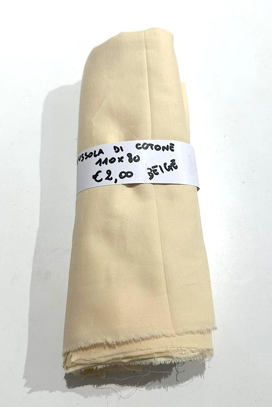 Mussola di Cotone Beige 110x80 cm