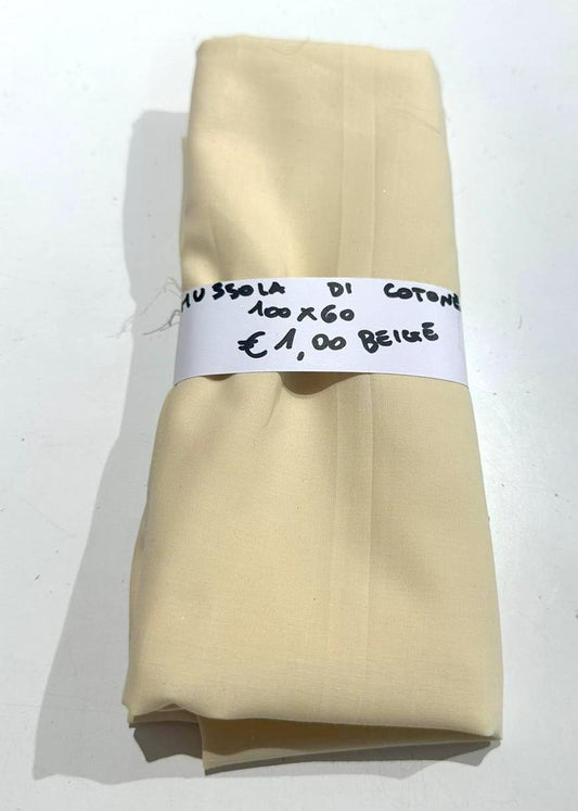 Mussola di Cotone Beige 60x100 cm
