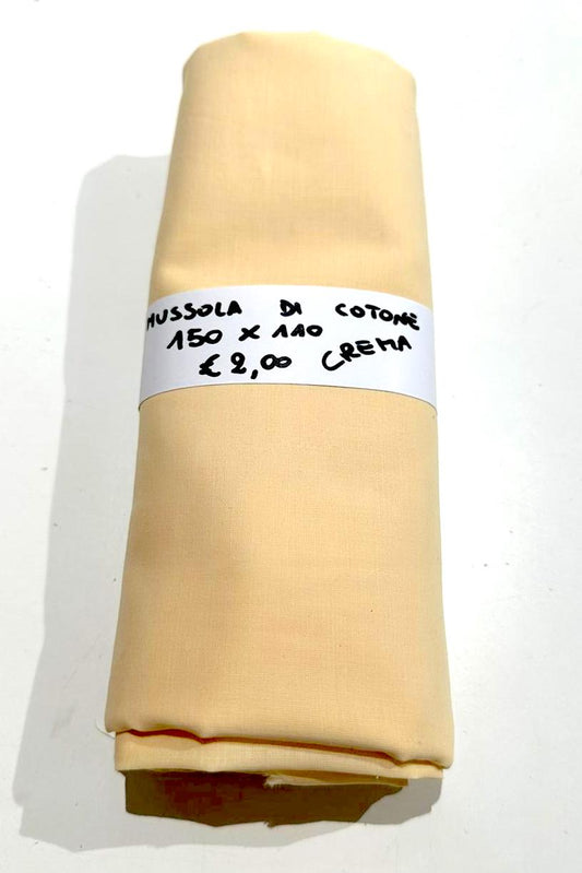 Mussola di Cotone Crema 150x110 cm
