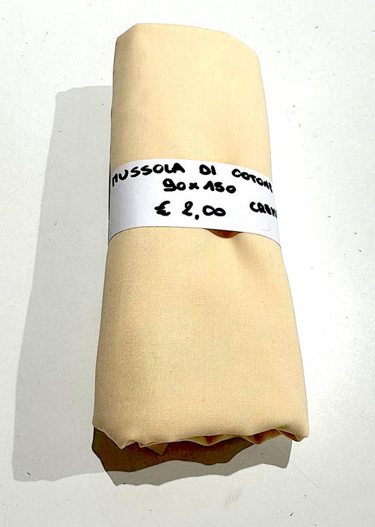 Mussola di Cotone Crema 90x150 cm