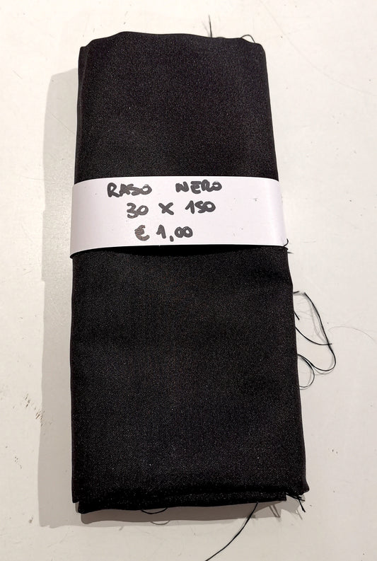 Raso Nero 30x150 cm