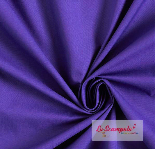Viola 100% Cotone Tinta Unita